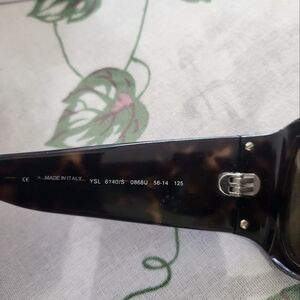 Yves Saint Laurent Sunglass Frames Made in Italy Tortoise Shell YSL 6140